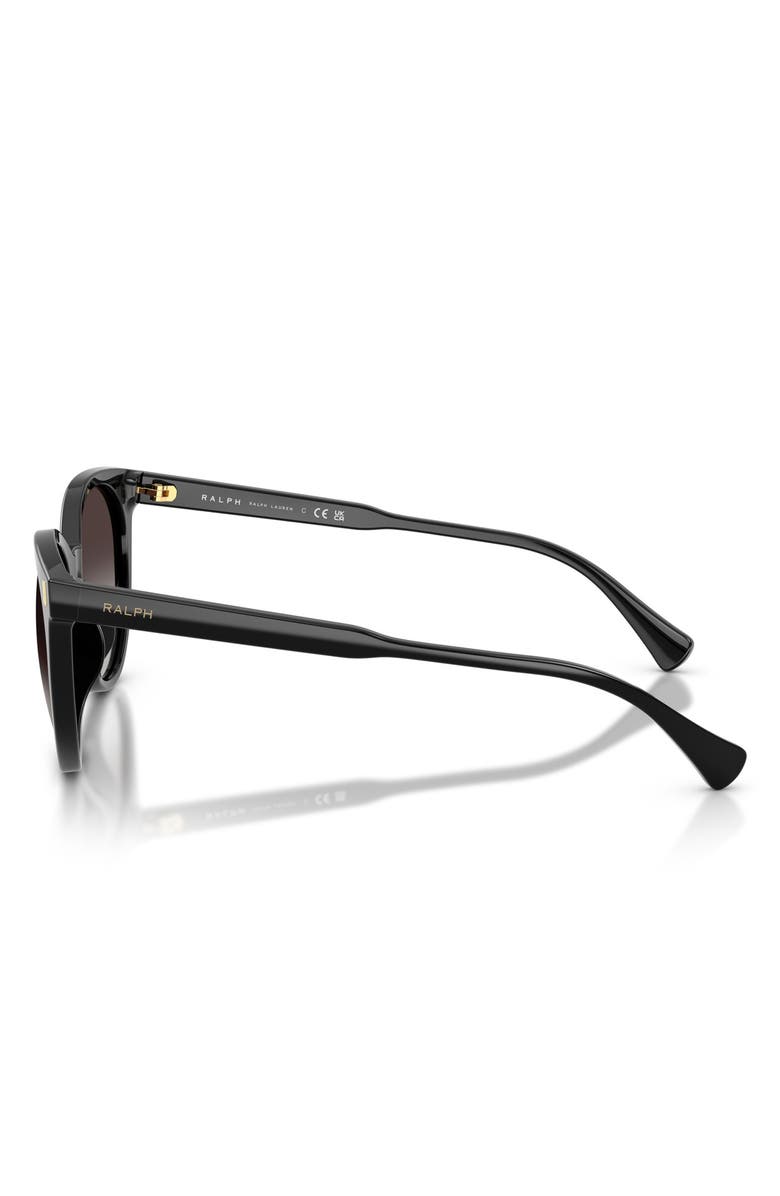 RALPH 55mm Gradient Phantos Sunglasses, Alternate, color, Shiny Black / Grey Gradient