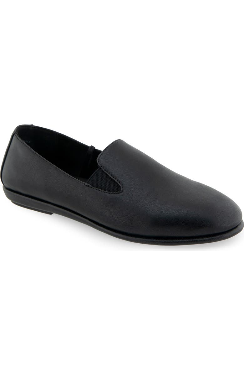 Aerosoles Burro Venetian Loafer, Main, color, Black Pu