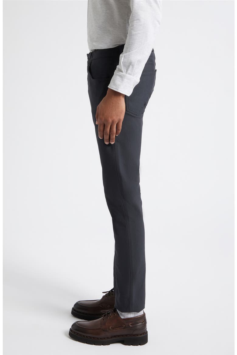 Stretch Cotton Blend Pants, Alternate, color, 22NN BLACK