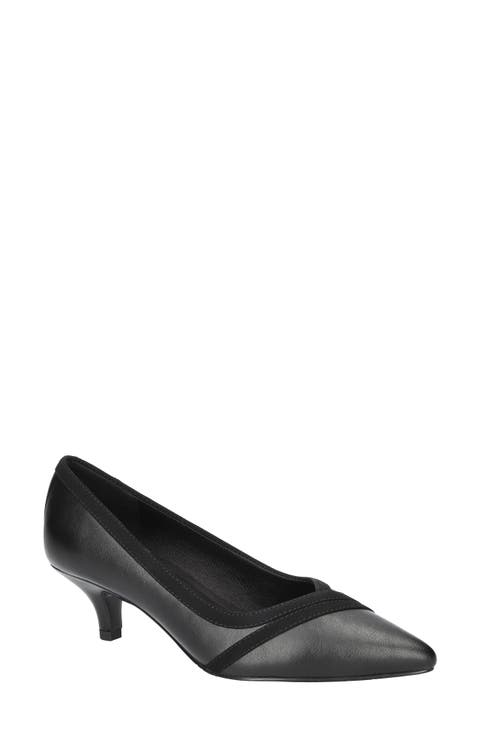 Maye Pointed Toe Kitten Heel Pump