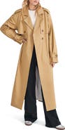 Favorite Daughter The Charles Tie Waist Double Breasted Trench Coat