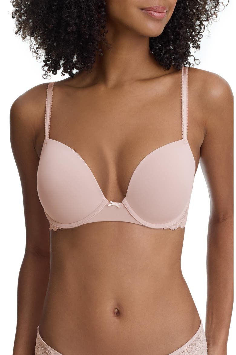 Captivate Full Coverage T-Shirt Bra, Main, color, Romance