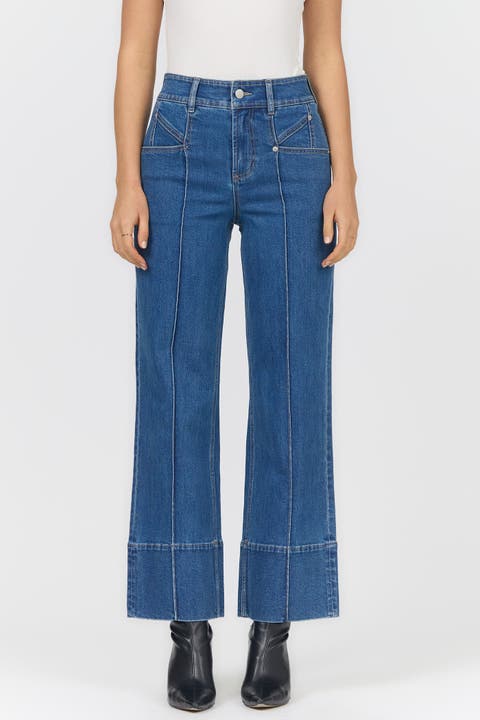 Holly High Waist Straight Leg Jeans
