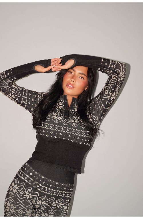 Vitality Baselayer Henley Top In Apres Ski