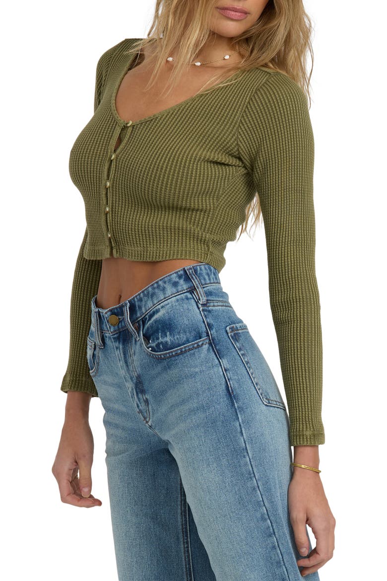 Paxton Waffle Stitch Cardigan, Alternate, color, MARTINI OLIVE