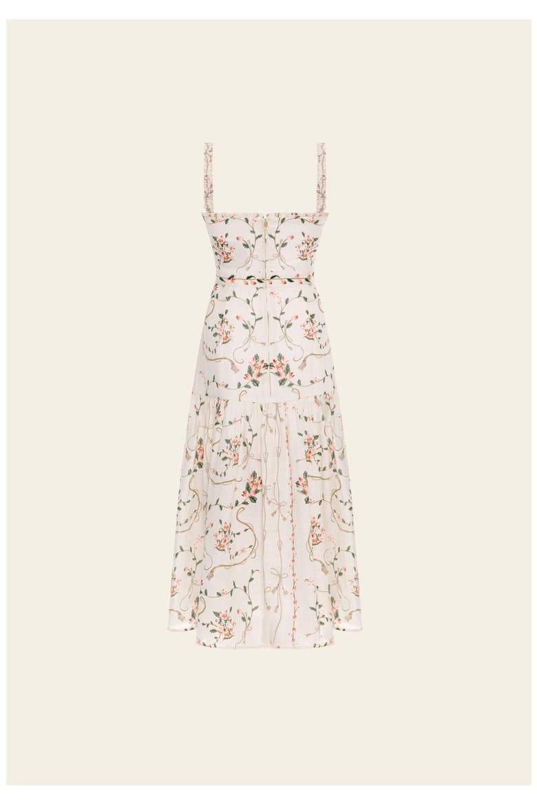 Nispero  Navegante Midi Dress, Alternate, color, Ivory