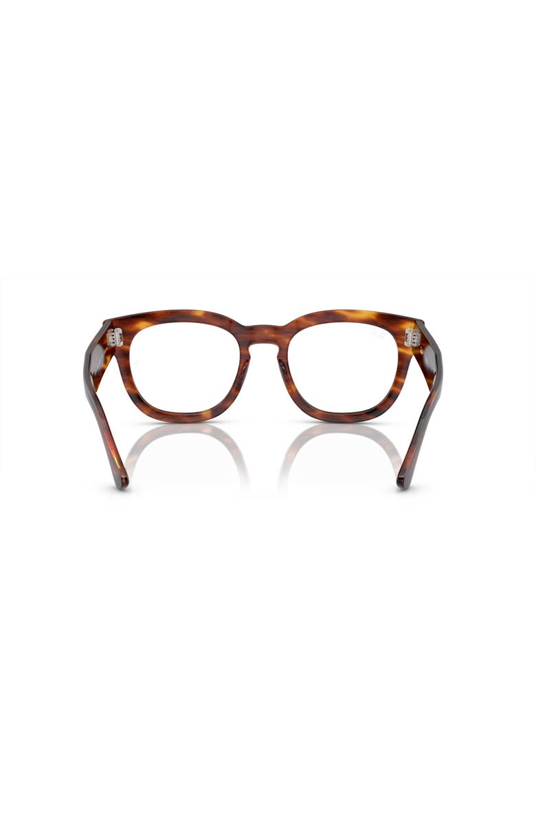 Ray-Ban 50mm Square optical glasses, Alternate, color, Brown