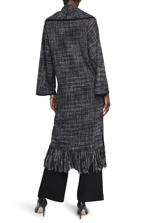 Nic + Zoe Nic+zoe Standout Fringe Jacket In Black Multi