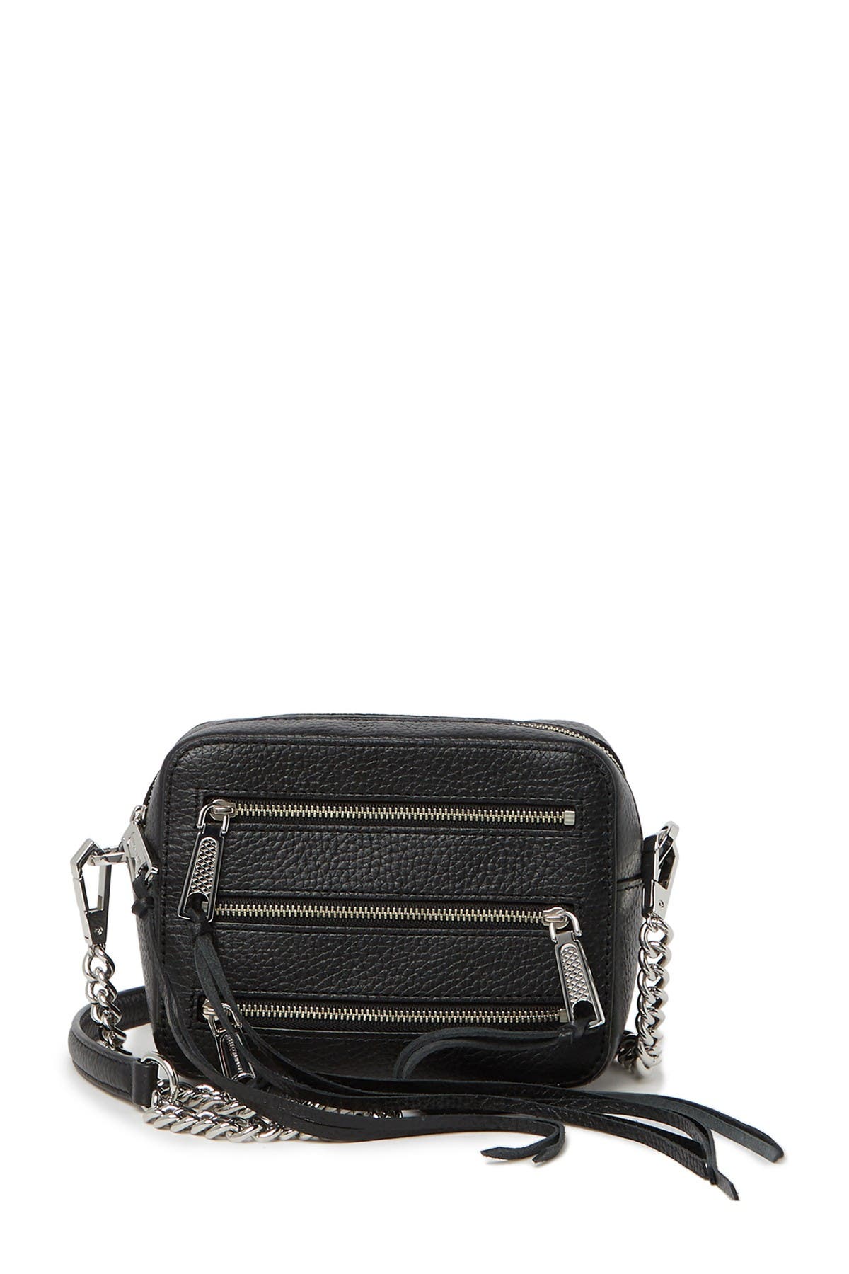 Rebecca Minkoff Moto Leather Camera Crossbody Bag, Main, color, 