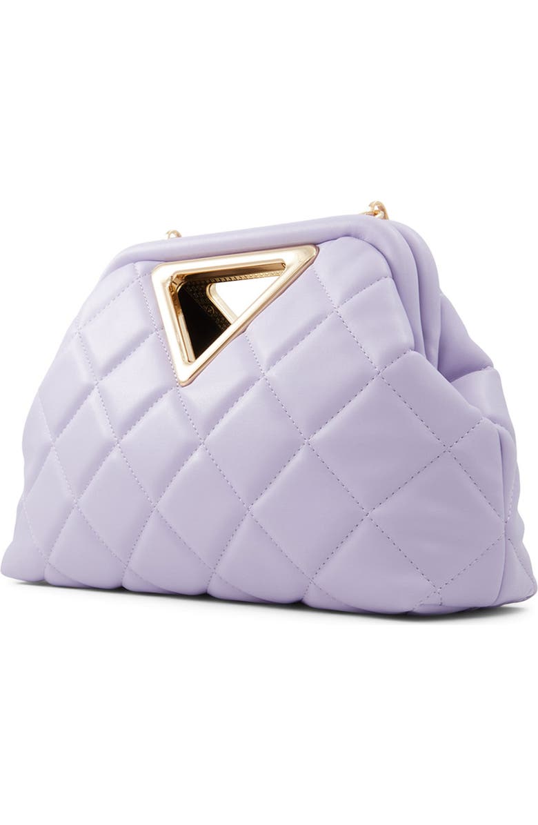 ALDO Triada Faux Leather Clutch, Alternate, color, Lilac