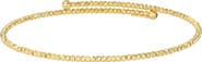 Bony Levy 14K Gold Beaded Bypass Wrap Bangle
