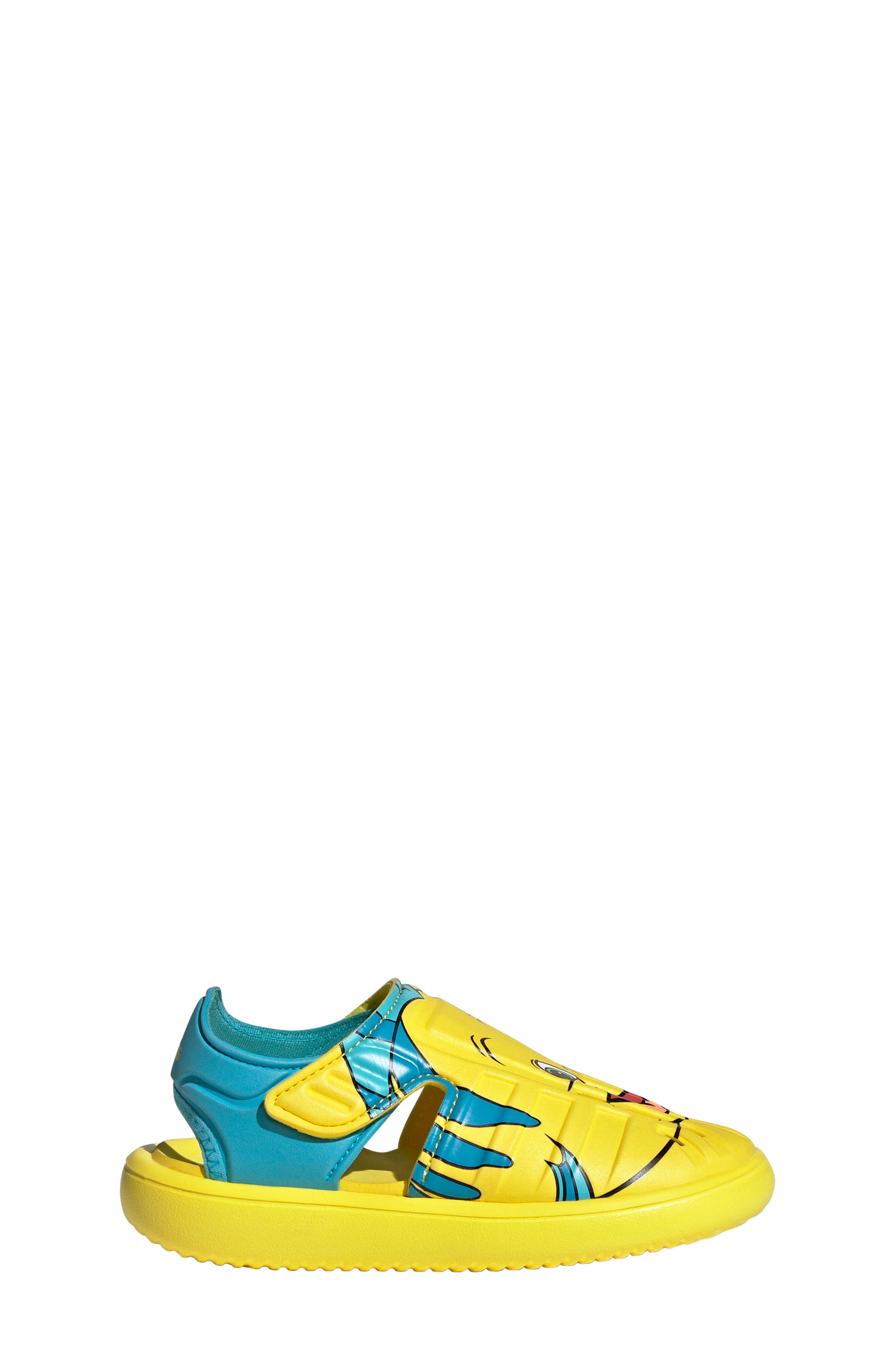 adidas x Disney<sup>®</sup> Kids' The Little Mermaid Flounder Water Sandal, Alternate, color, 