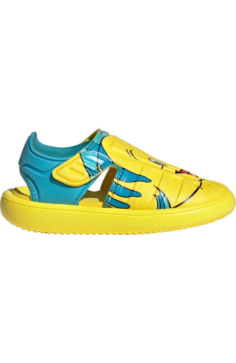 adidas x Disney<sup>®</sup> Kids' The Little Mermaid Flounder Water Sandal, Alternate, color,