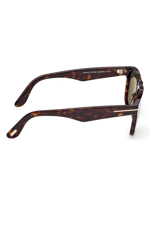 Tom Ford Marlon Tortoiseshell Square Sunglasses In Multi