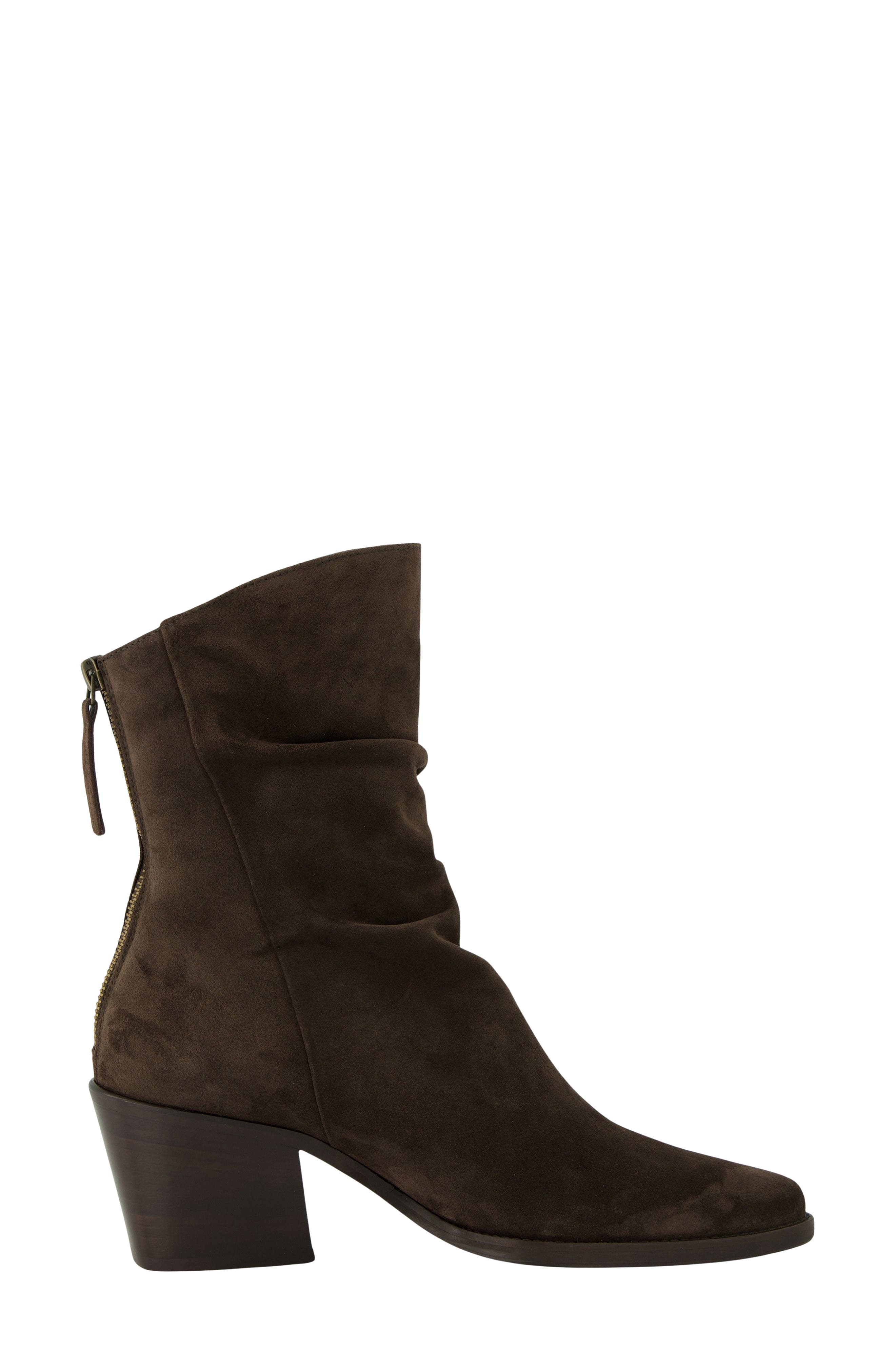 Fender Block Heel Bootie, Alternate, color, MOCHA SUEDE