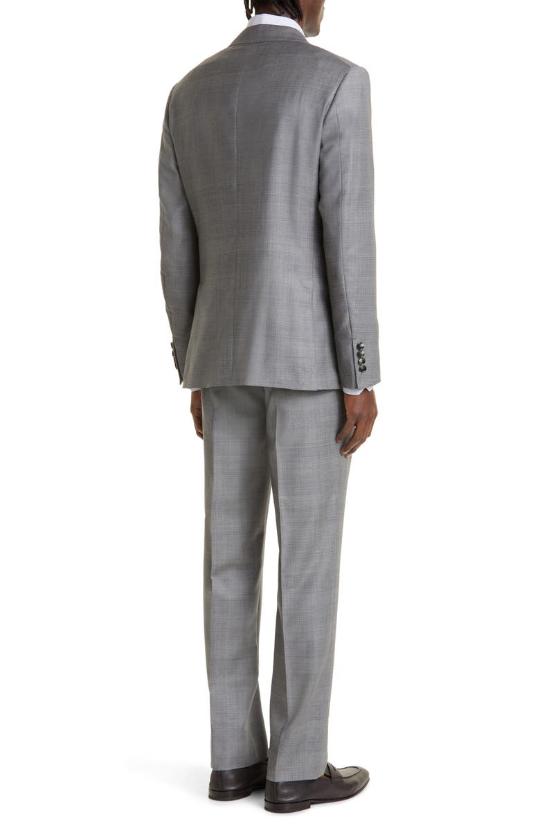 ZEGNA Prince of Wales Milano Trofeo<sup>™</sup> Wool Suit, Alternate, color,