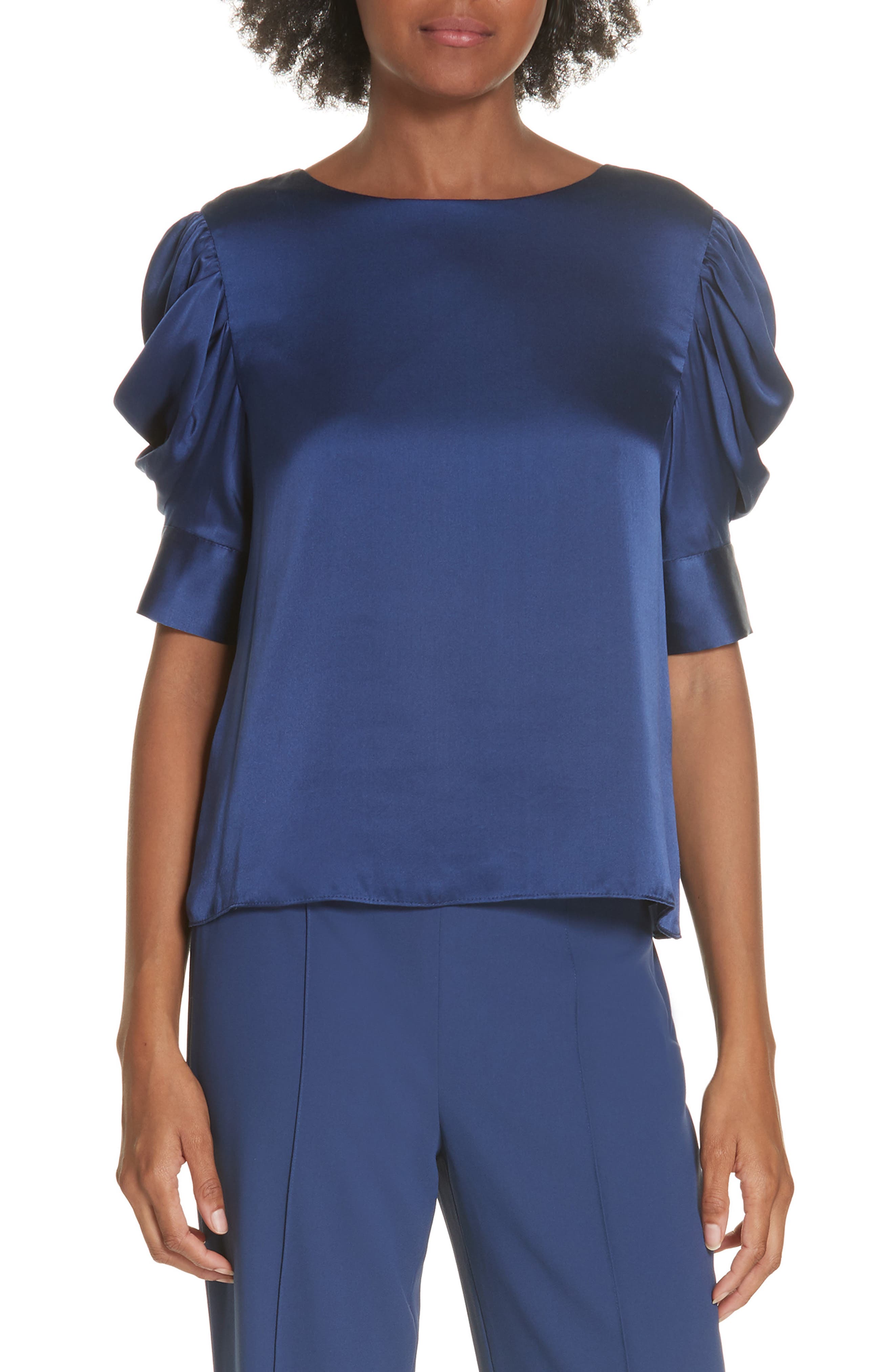 ALICE + OLIVIA Merida Puff Sleeve Blouse (Women) | Nordstrom