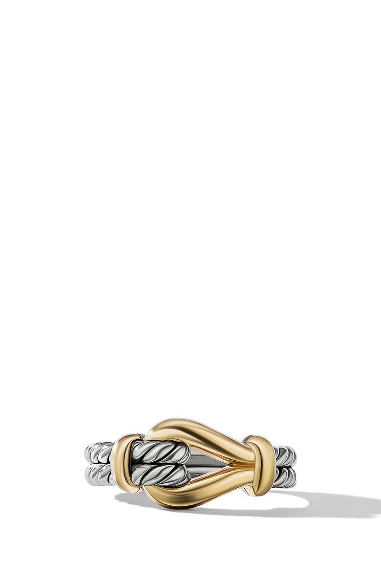 David Yurman Thoroughbred Loop Ring with 18K Yellow Gold, Alternate, color,