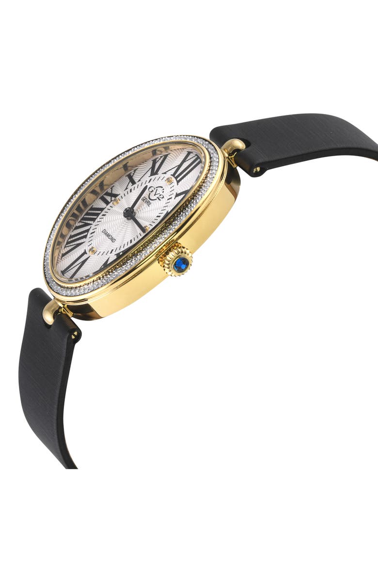 GV2 Piazza Navona Beaded Bracelet Watch, 29mm x 38mm - 0.02ct., Alternate, color, Black/ White