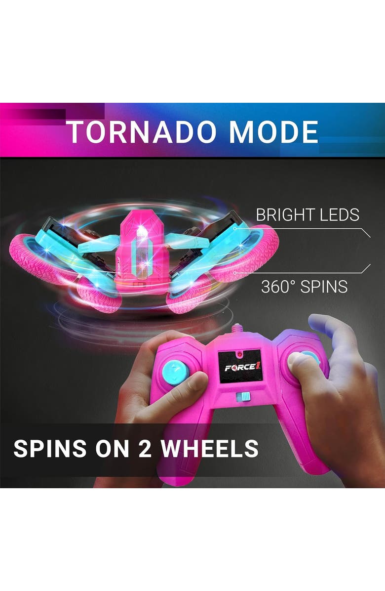 Force1 Tornado Pink LED Remote Control Car, Alternate, color, Pink