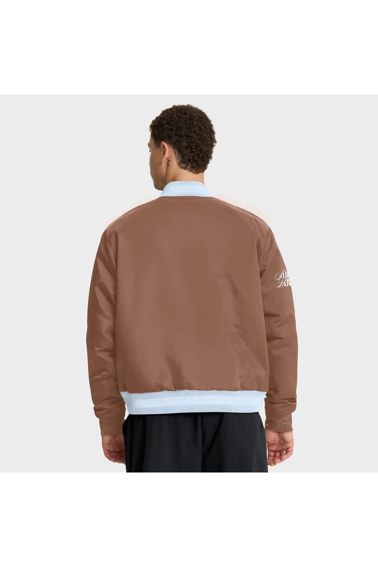 Men's Nike Brown Super Bowl LX Legacy Full-Snap Bomber Jacket, Alternate, color, Brown