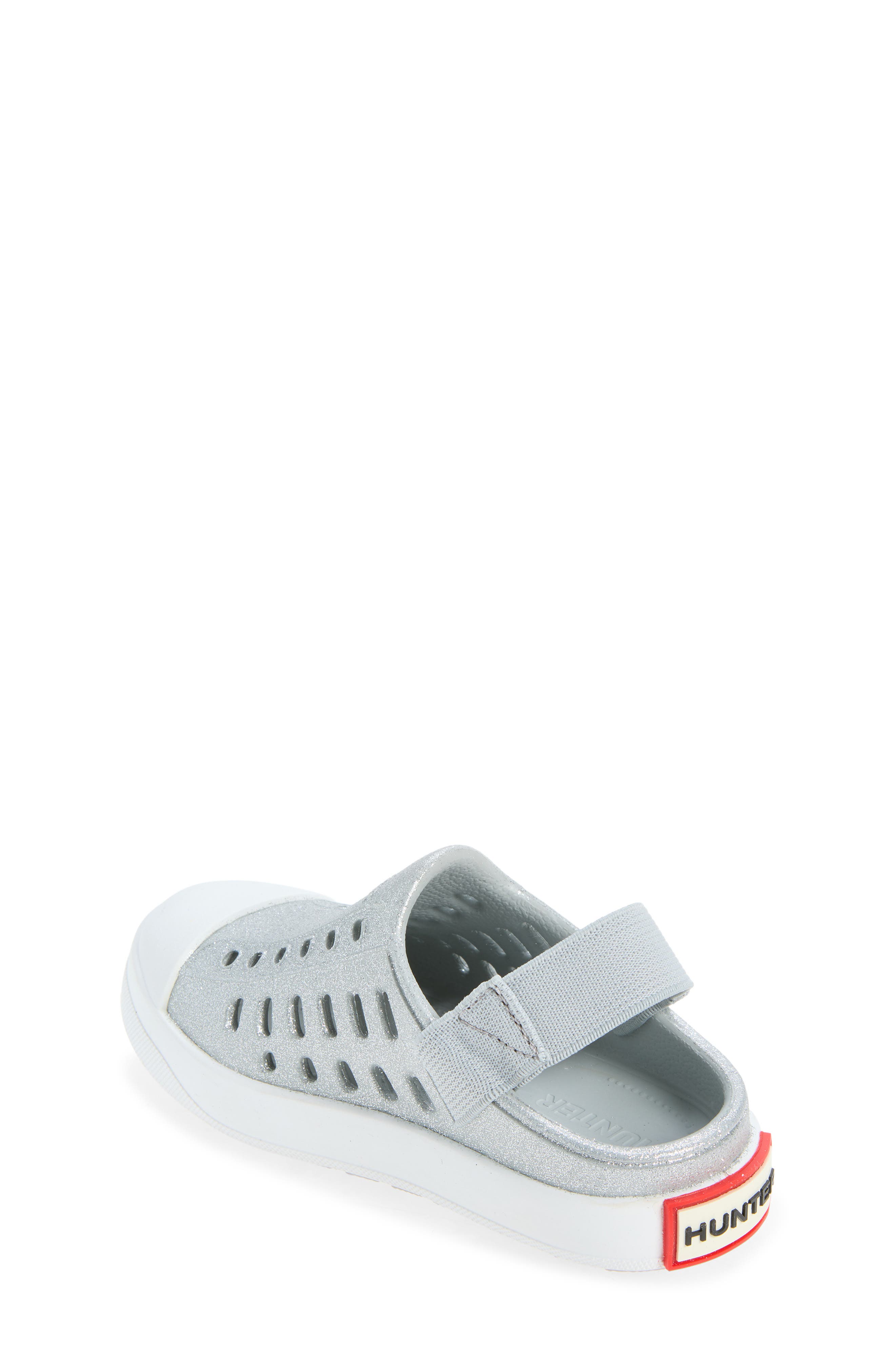 Hunter Kids' Jaime Slide Sandal, Alternate, color, Silver
