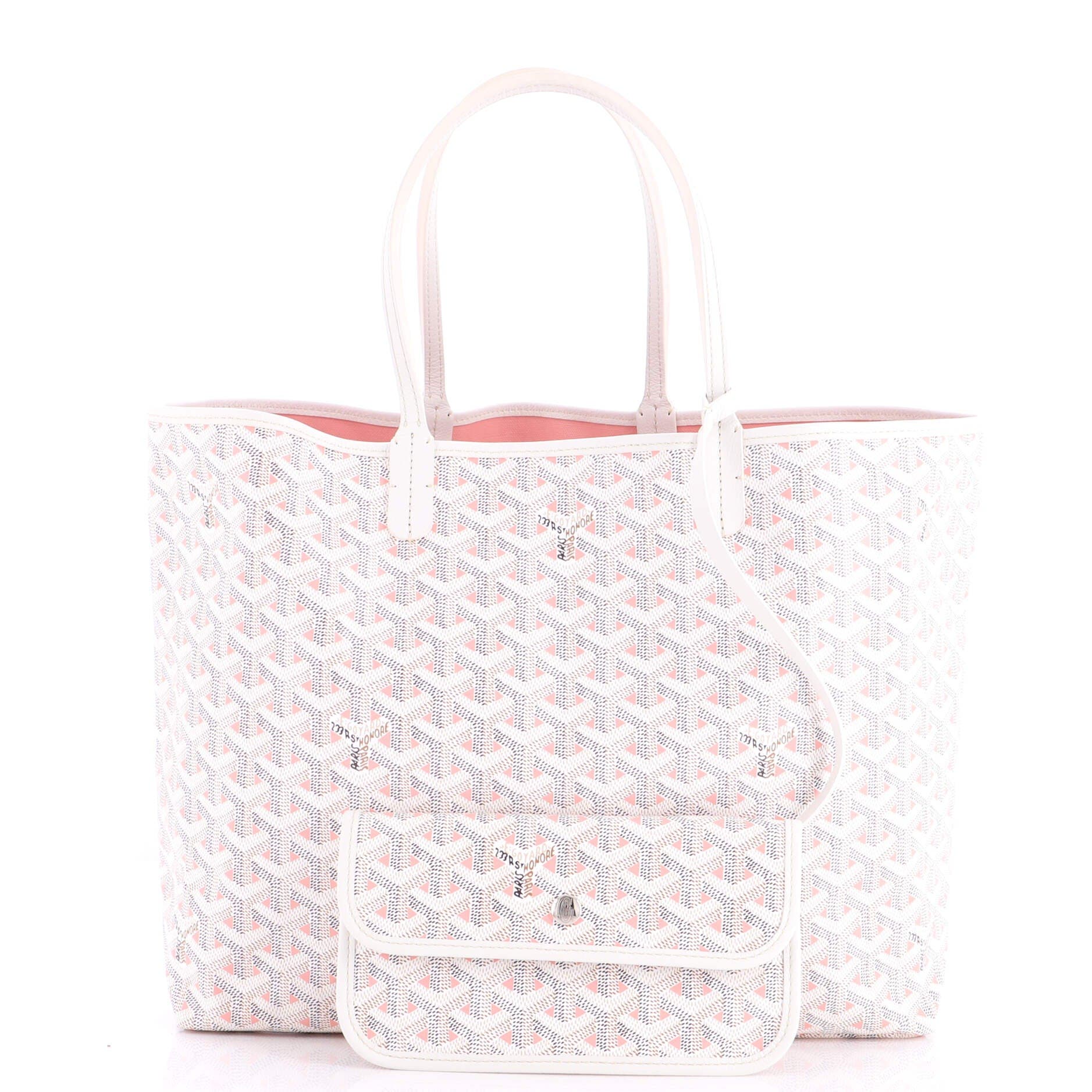 Pre-Owned Goyard Saint Louis Tote Claire Voie Coated Canvas PM, Alternate, color, Pink