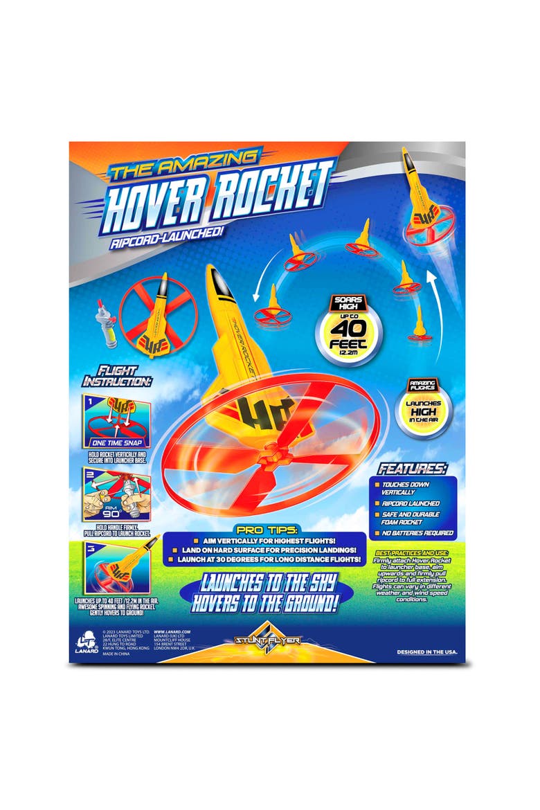 Stunt Flyer Hover Rocket Super Highflying Toy, Foam Rocket, 6+, Alternate, color, Multicolored
