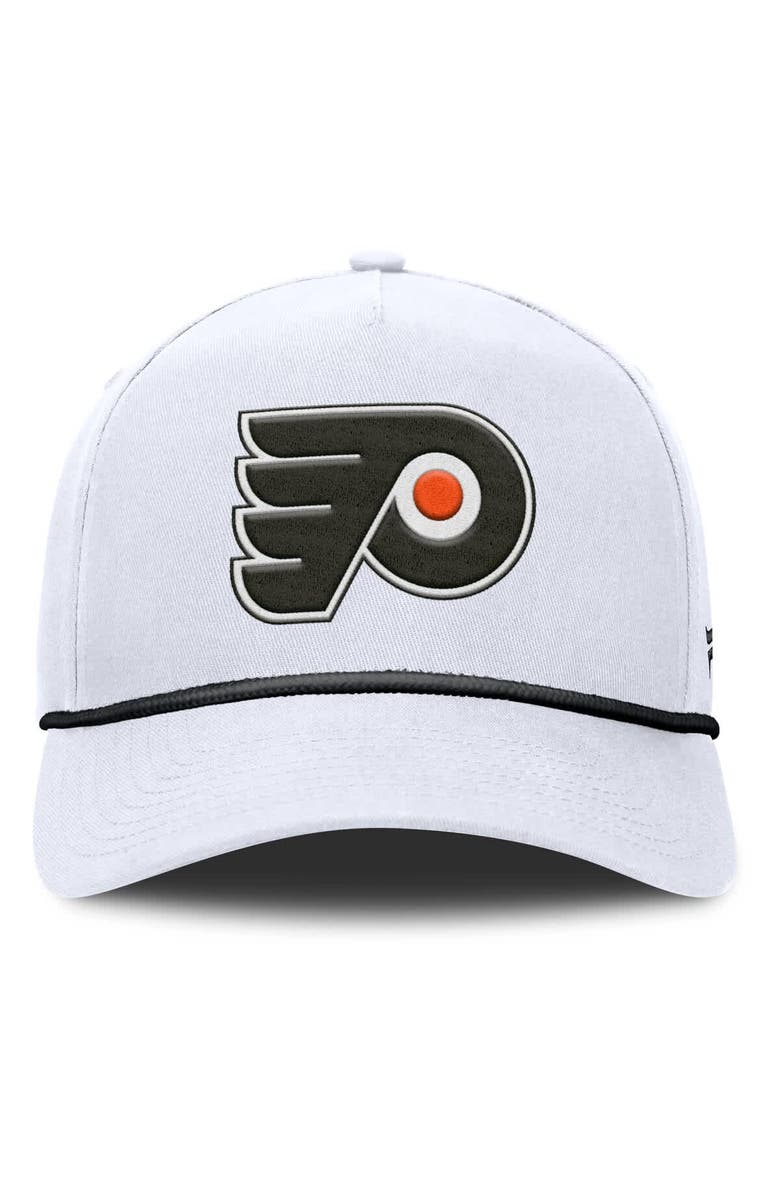 FANATICS Men's Fanatics White Philadelphia Flyers Rope A-Frame Adjustable Hat, Alternate, color, White