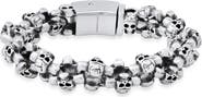 HMY JEWELRY Stainless Steel Skull Chain Bracelet