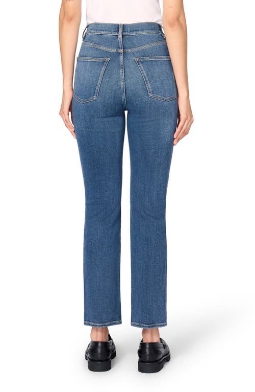 Warp & Weft Ase Stretch High Rise Straight Jean In Takeoff In Takeoff