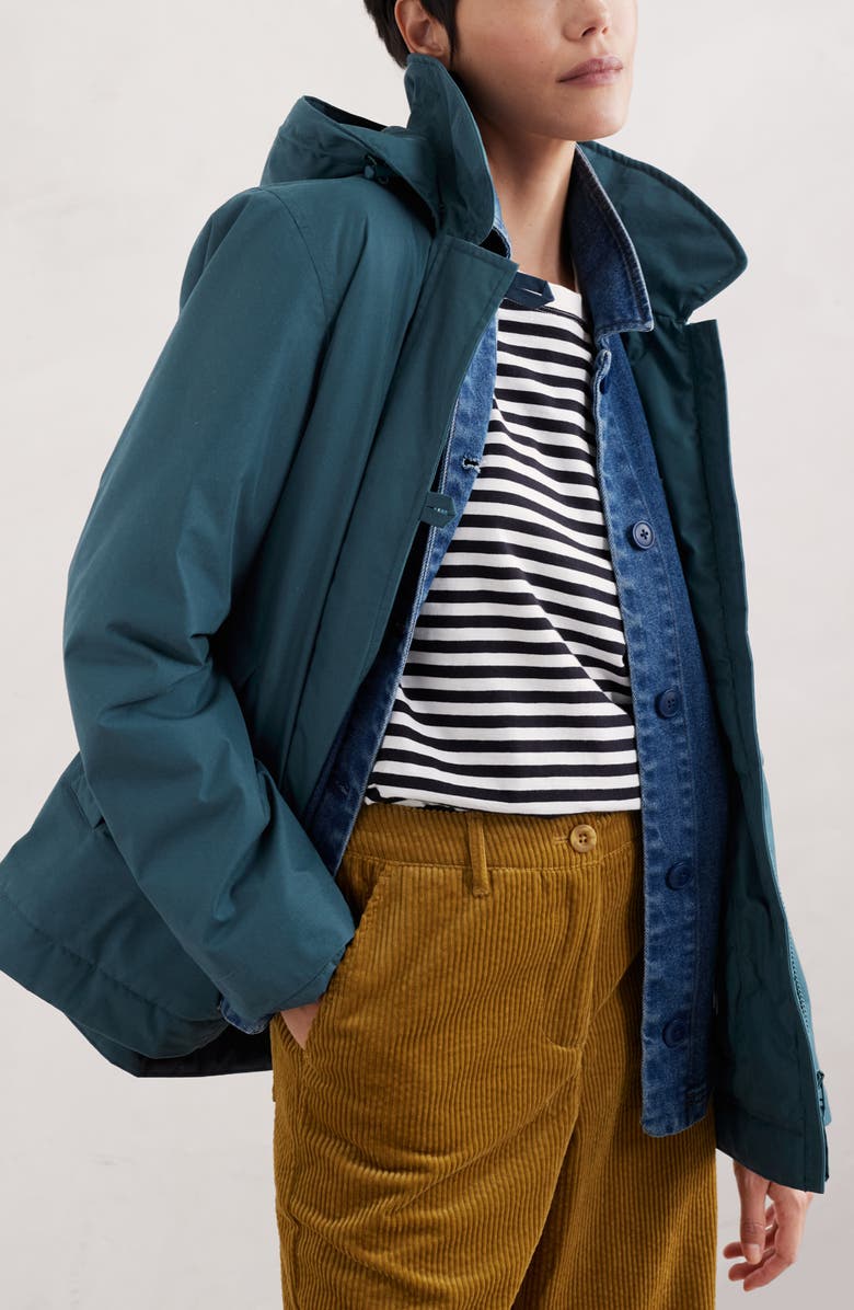 Seasalt Cornwall Forecastle Waterproof Hooded Jacket, Main, color, 