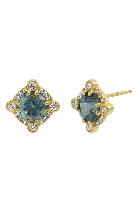 Spinel & Diamond Stud Earrings (Nordstrom Exclusive)