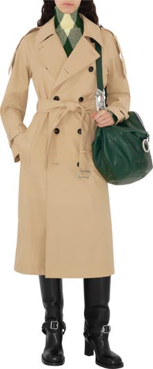 Burberry Long Gabardine Trench Coat Nordstrom