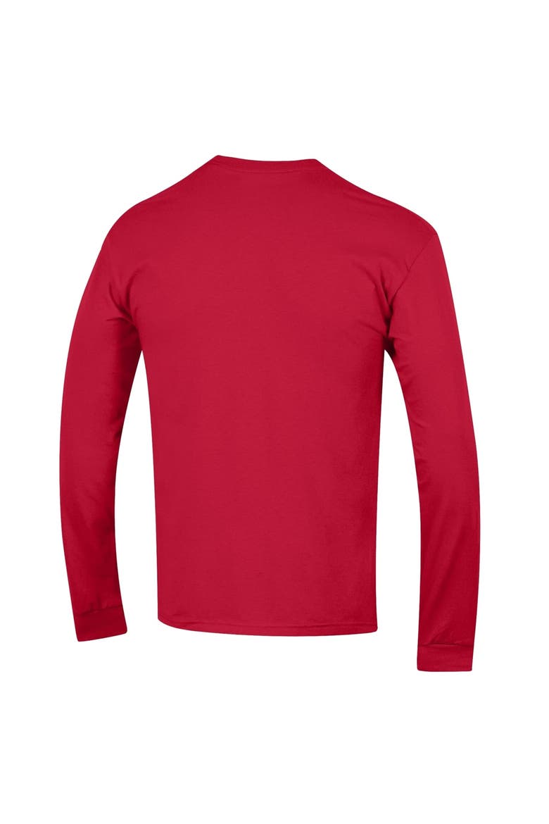 Men's Champion  Red Carolina Hurricanes Long Sleeve Jersey T-Shirt, Alternate, color, Red