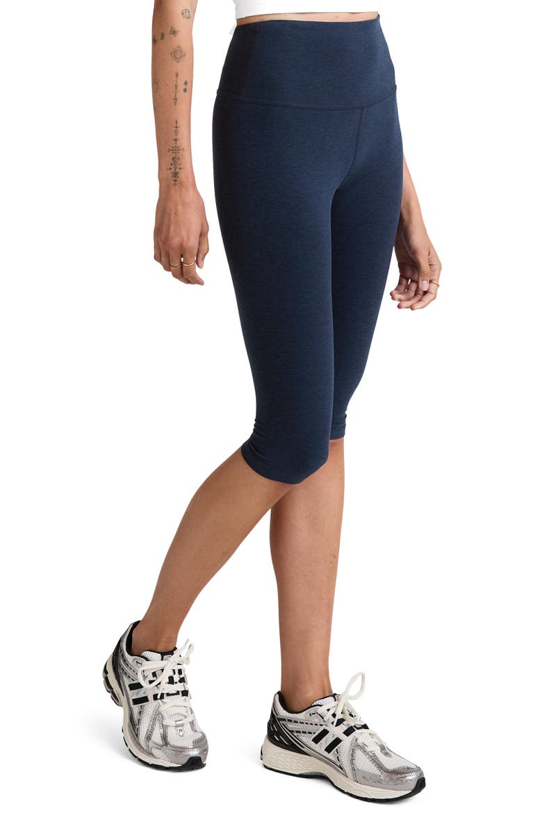 High Waist Crop Leggings, Alternate, color, NOCTURNAL NAVY