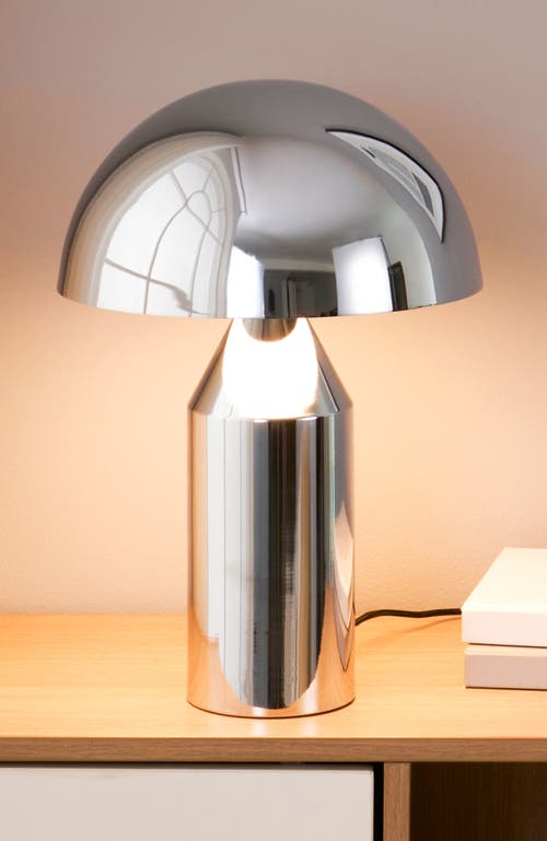 Brightech Venus 9.5" Modern Led Table Lamp With Dome Bowl Shade In Silver