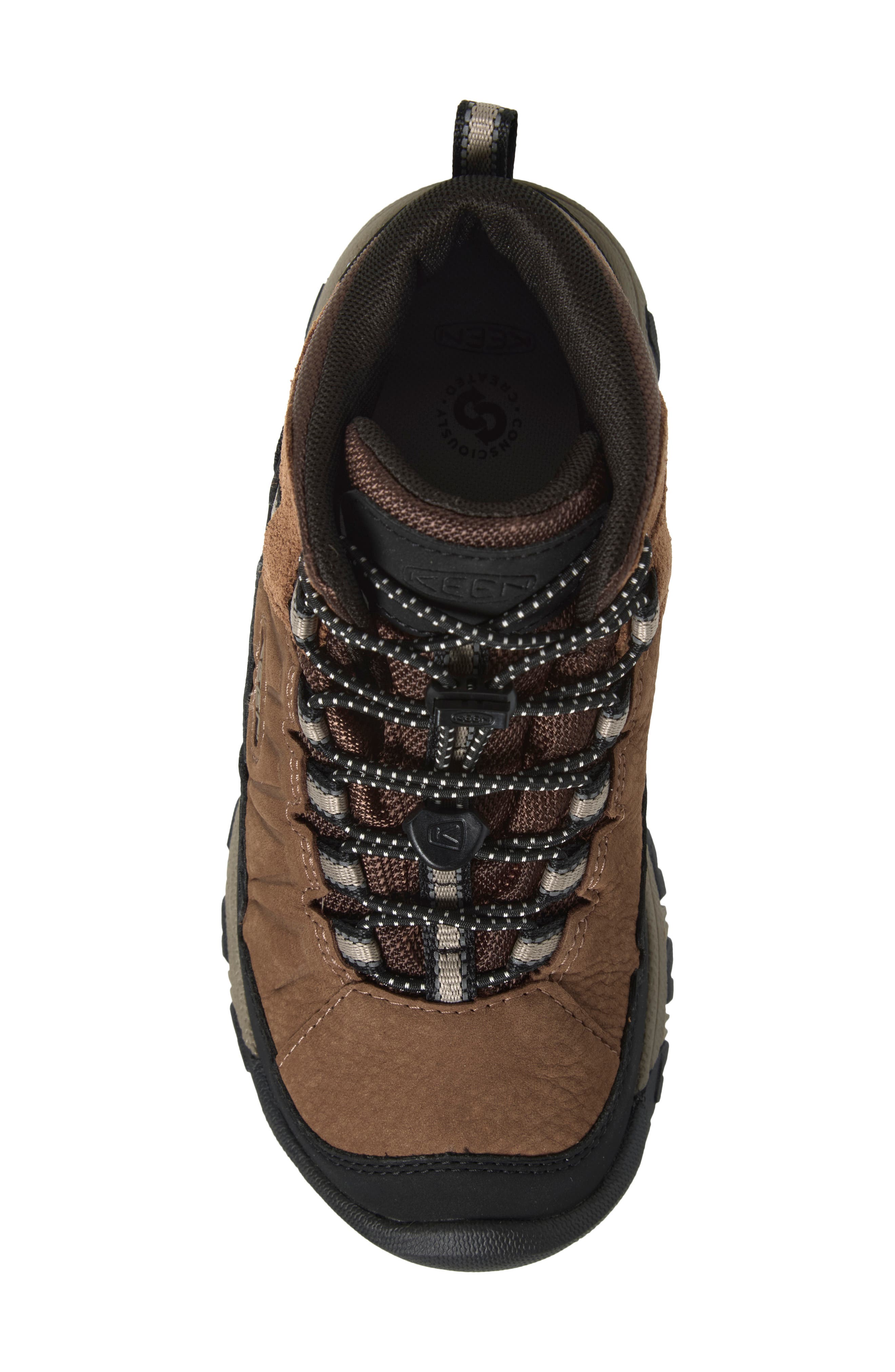 Kids' Targhee IV Mid Waterproof Hiking Shoe, Alternate, color, BISON/BRINDLE
