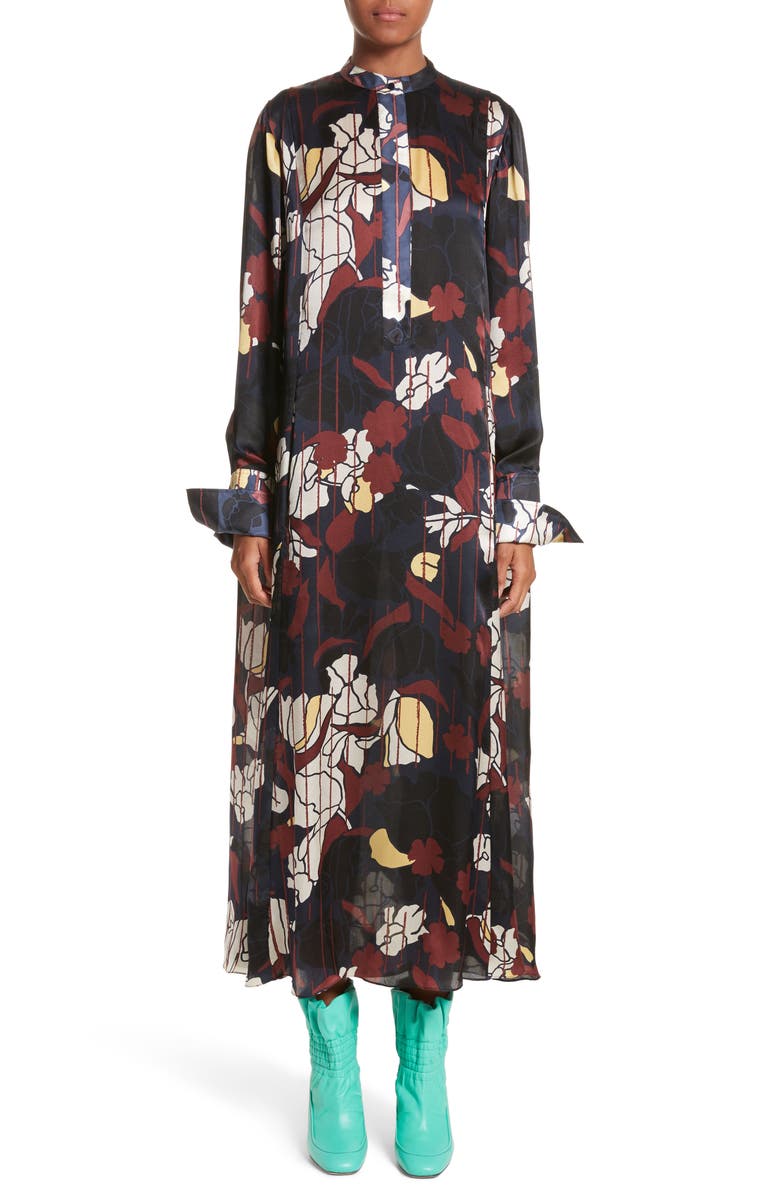 Roksanda Anwyn Floral Silk Dress, Alternate, color,