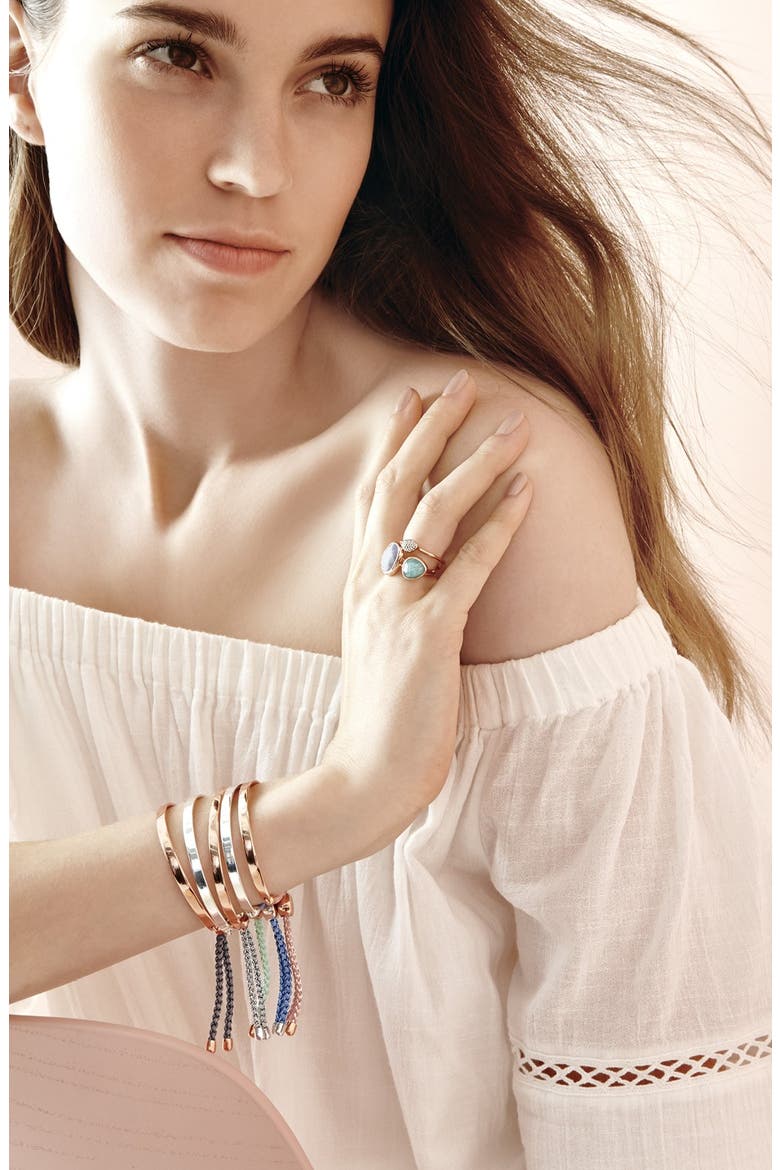 Siren Stacking Ring , Alternate, color, SILVER/ AMAZONITE