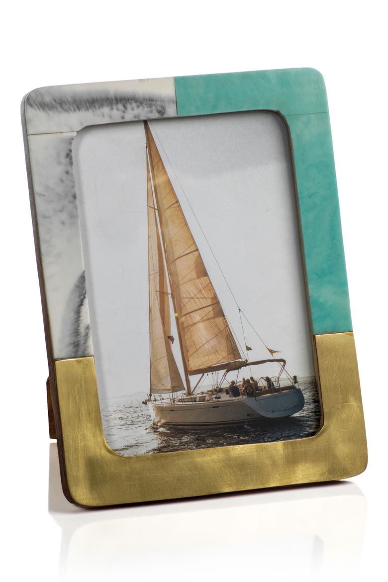 Apulia Photo Frame, Main, color, GREEN/ GRAY/ GOLD