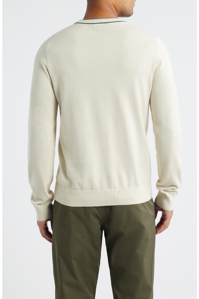 Organic Cotton Crewneck Sweater, Alternate, color, PARCHMENT
