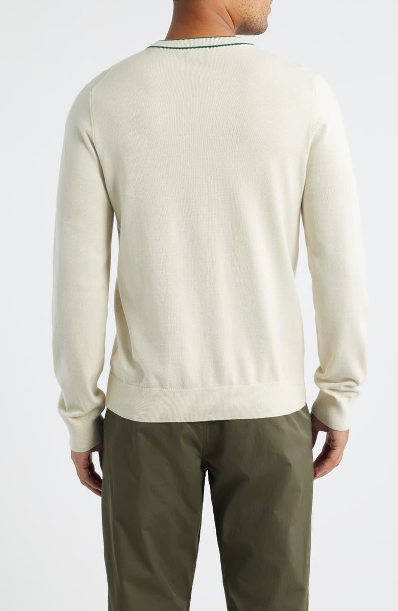 PS Paul Smith Organic Cotton Crewneck Sweater, Alternate, color, Parchment