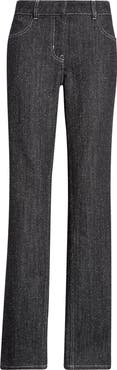 Courrèges Denim Tweed Straight Leg Jeans
