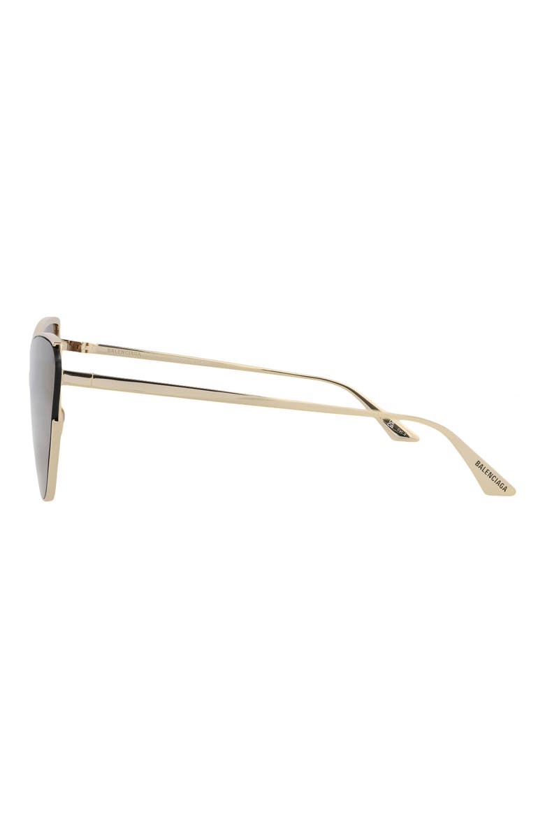 99mm Cat Eye Sunglasses, Alternate, color, GOLD GOLD BROWN