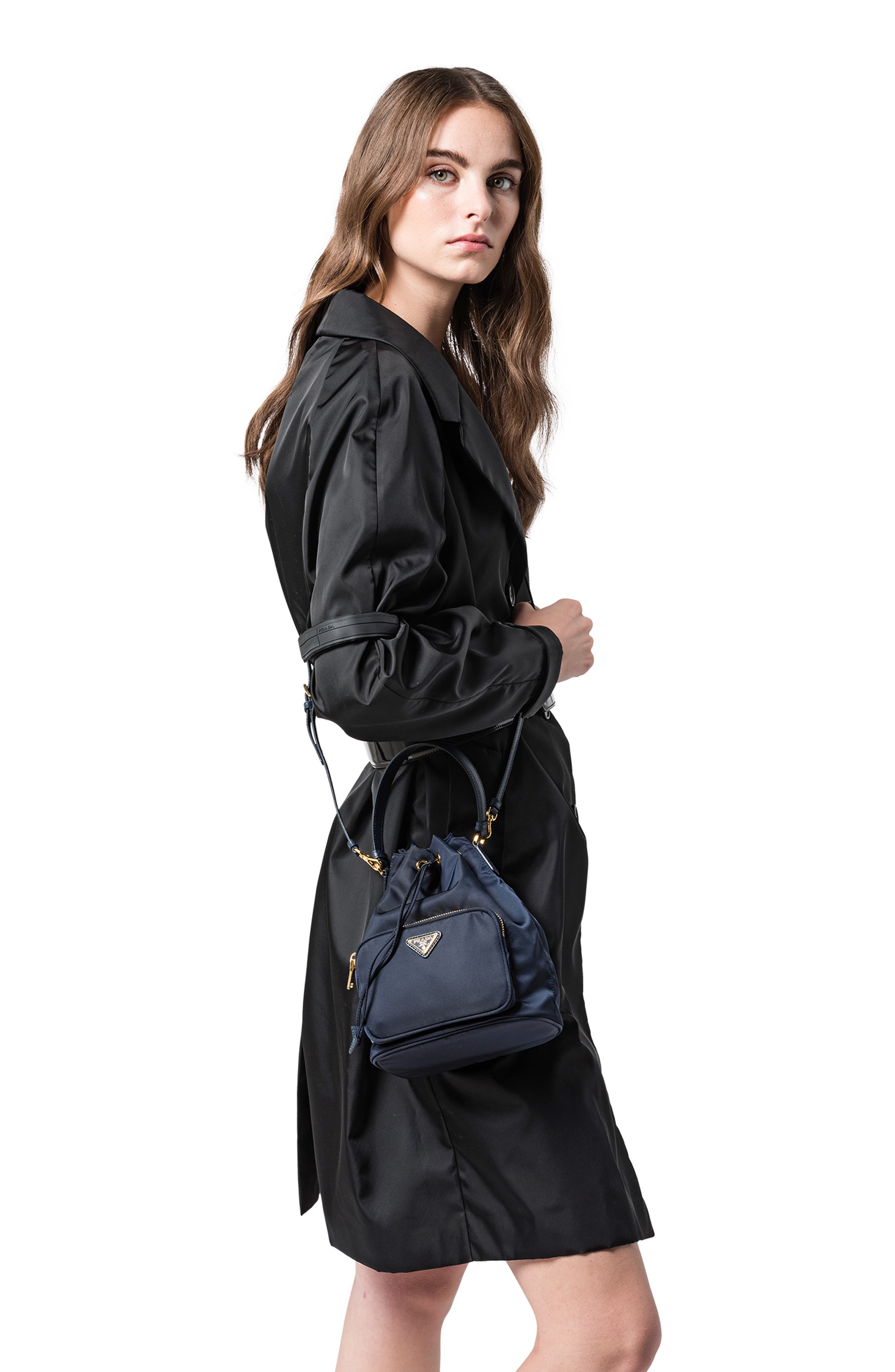 Prada Vela Bucket Bag, Alternate, color, 