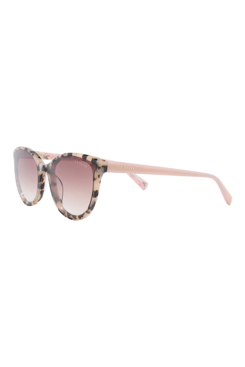 58mm Gradient Round Sunglasses, Alternate, color, IVORY TORTOISE
