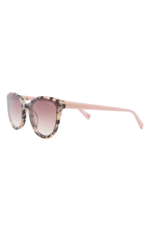 Ted Baker 58mm Gradient Round Sunglasses In Brown