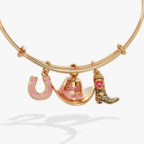 Barbie Western Trio Charm Bangle Bracelet