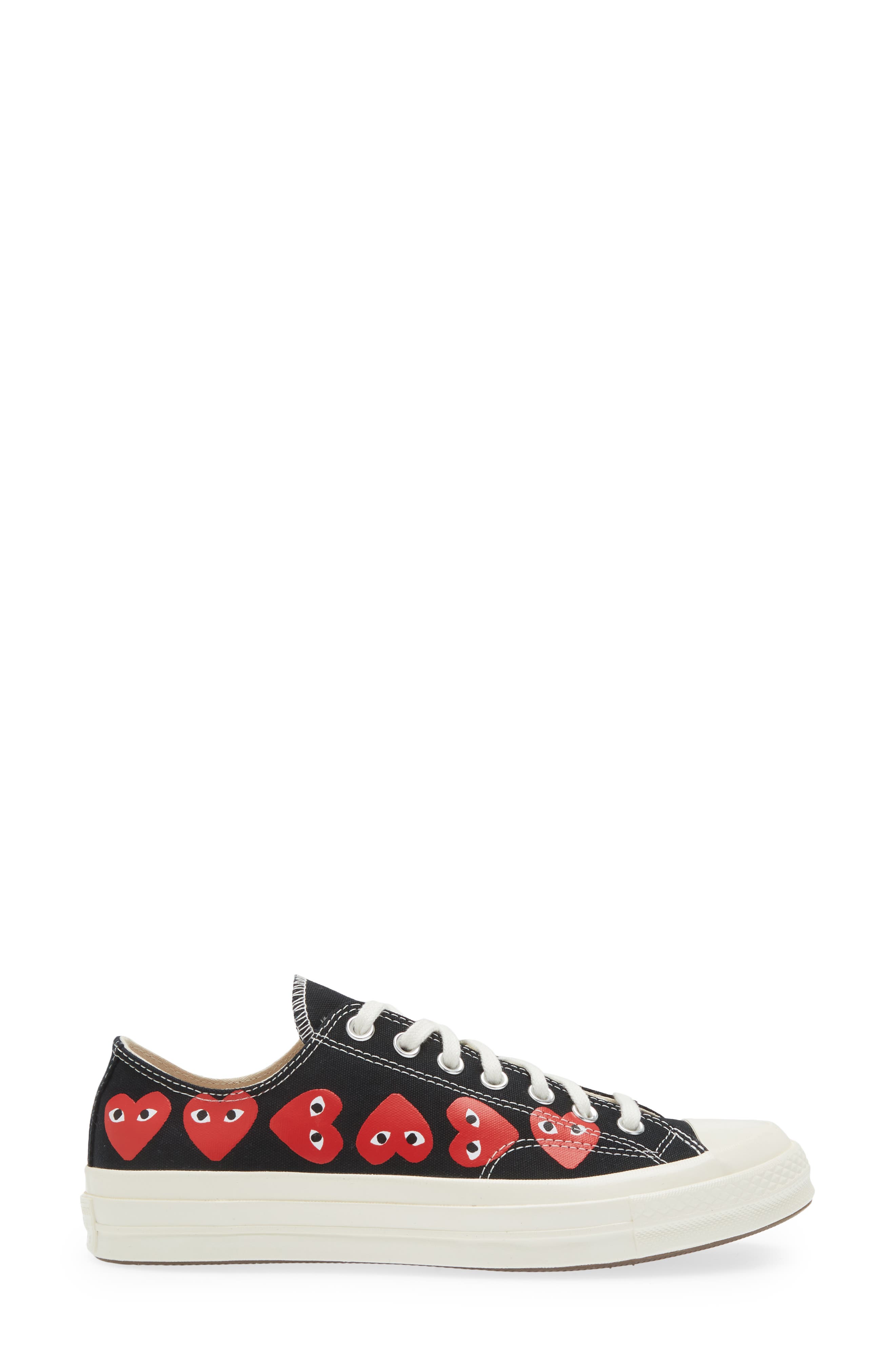Comme des Garçons PLAY x Converse Gender Inclusive Chuck Taylor<sup>®</sup> Heart Low Top Sneaker, Alternate, color, 